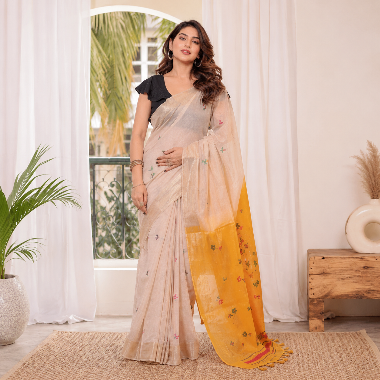 Blended Cotton Sarees
