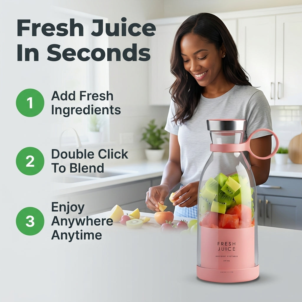 JuiceGo™ Portable Blender Bottle For Smoothies & Shakes