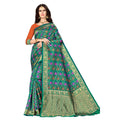 Seduva Women's Banarasi silk Saree with Blouse (Multi, 5-6mtr)