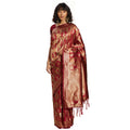 Seduva Women's Banarasi Silk Saree (Red, 5-6mtrs)