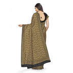 Seduva Women's Banarasi Silk Saree (Black,5-6 Mtrs)