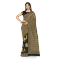 Seduva Women's Banarasi Silk Saree (Black,5-6 Mtrs)
