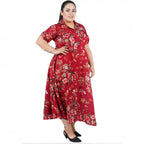Seduva Women's Fit And Flare Maroon Dress (Maroon)