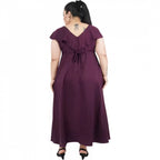 Seduva Women's Fit And Flare Purple Dress (Purple)