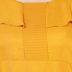 Seduva Women's Fit And Flare Yellow Dress (Yellow)