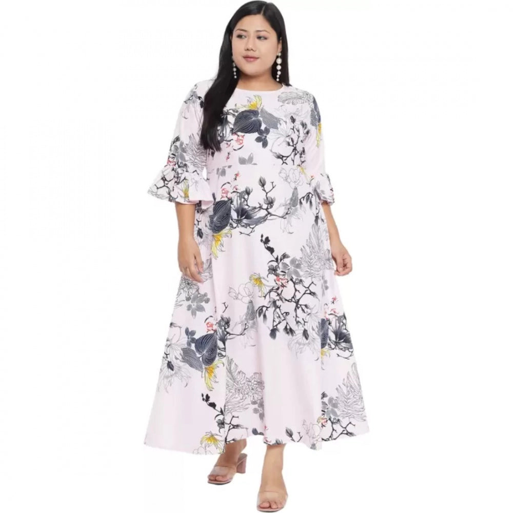 Seduva Women's Fit And Flare White Dress (White)