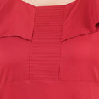 Seduva Women's Fit And Flare Maroon Dress (Maroon)