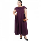 Seduva Women's Fit And Flare Purple Dress (Purple)