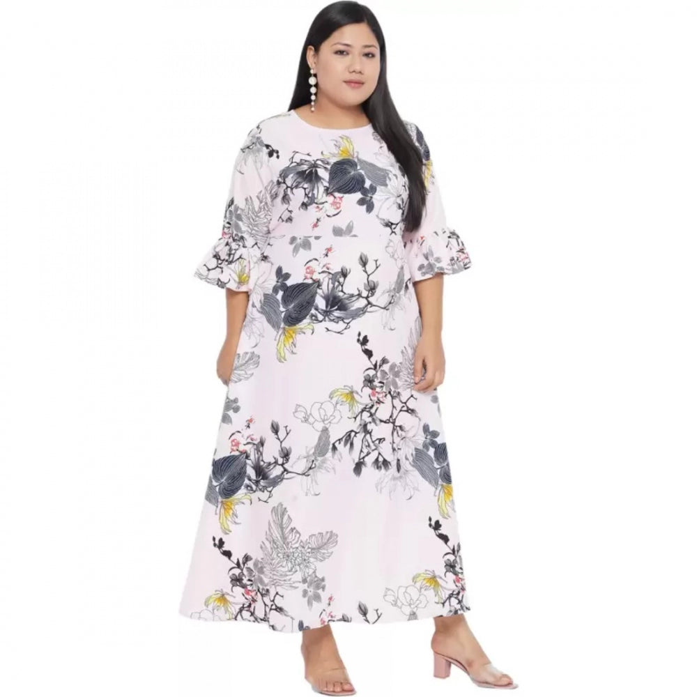 Seduva Women's Fit And Flare White Dress (White)