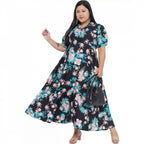 Seduva Women's Fit And Flare Green Dress (Multicolor)