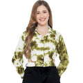 Seduva Women's Casual Printed Green Top (Green)