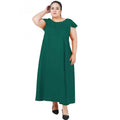 Seduva Women's Fit And Flare Green Dress (Green)