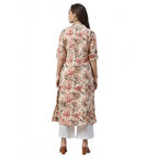 Seduva Women's Cotton Printed Floral Print Kurti (Multicolor, Cotton)