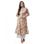 Seduva Women's Cotton Printed Floral Print Kurti (Multicolor, Cotton)