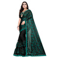 Seduva Women's Lycra Blend Saree with Blouse (Green, 5-6 Mtrs)