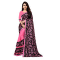 Seduva Women's Lycra Blend Saree with Blouse (Pink, 5-6 Mtrs)