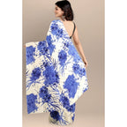 Seduva Women's Joya Silk Saree with Blouse (Blue, 5-6 Mtrs)