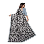 Seduva Women's Lycra Blend Saree with Blouse (Grey, 5-6 Mtrs)