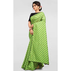 Seduva Women's Vichitra Saree with Blouse (LightGreen, 5-6 Mtrs)
