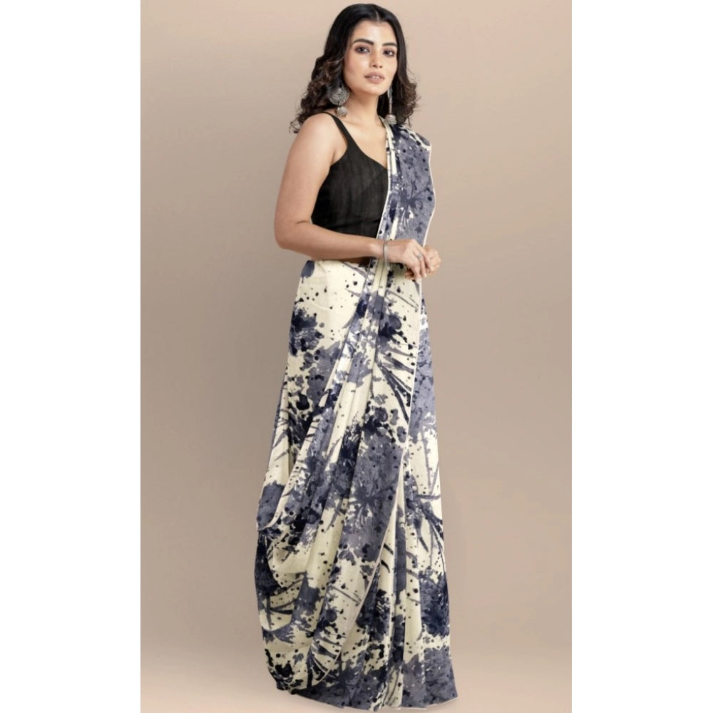 Seduva Women's Joya Silk Saree with Blouse (Black, 5-6 Mtrs)