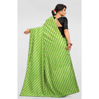 Seduva Women's Vichitra Saree with Blouse (LightGreen, 5-6 Mtrs)