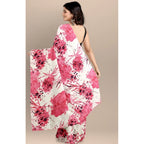 Seduva Women's Joya Silk Saree with Blouse (Pink, 5-6 Mtrs)