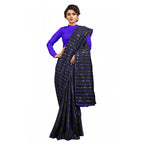 Seduva Women's Vichitra Saree with Blouse (Blue, 5-6 Mtrs)
