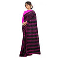 Seduva Women's Vichitra Saree with Blouse (Pink, 5-6 Mtrs)