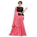 Seduva Women's Vichitra Saree with Blouse (Gajari, 5-6 Mtrs)