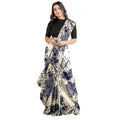 Seduva Women's Joya Silk Saree with Blouse (Black, 5-6 Mtrs)