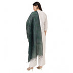 Seduva Women's Cotton Embroidered Dupatta (Green, Length:��2.25 to 2.50 Mtr)