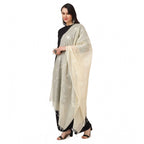 Seduva Women's Cotton Embroidered Dupatta (Off-White, Length:��2.25 to 2.50 Mtr)