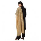 Seduva Women's Cotton Embroidered Dupatta (Gold, Length:��2.25 to 2.50 Mtr)