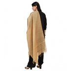 Seduva Women's Chanderi Solid Dupatta (Gold, Length:��2.25 to 2.50 Mtr)