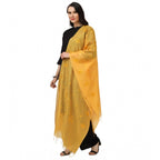 Seduva Women's Cotton Embroidered Dupatta (Yellow, Length:��2.25 to 2.50 Mtr)