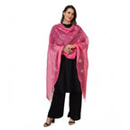 Seduva Women's Cotton Embroidered Dupatta (Pink, Length:��2.25 to 2.50 Mtr)