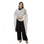 Seduva Women's Cotton Embroidered Dupatta (White, Length:��2.25 to 2.50 Mtr)