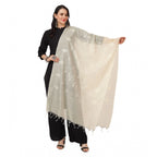 Seduva Women's Cotton Embroidered Dupatta (Off-White, Length:��2.25 to 2.50 Mtr)