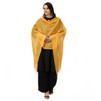 Seduva Women's Cotton Embroidered Dupatta (Yellow, Length:��2.25 to 2.50 Mtr)