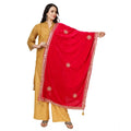 Seduva Women's Velvet Gotta Patti Dupatta (Pink, Length:��2.25 to 2.50 Mtr)