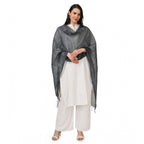 Seduva Women's Cotton Embroidered Dupatta (Grey, Length:��2.25 to 2.50 Mtr)