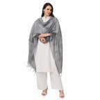 Seduva Women's Cotton Embroidered Dupatta (Grey, Length:��2.25 to 2.50 Mtr)