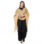 Seduva Women's Cotton Embroidered Dupatta (Gold, Length:��2.25 to 2.50 Mtr)