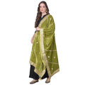 Seduva Women's Velvet Gotta Patti Dupatta (Olive, Length:��2.25 to 2.50 Mtr)