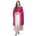 Seduva Women's Velvet Gotta Patti Dupatta (Purple, Length:��2.25 to 2.50 Mtr)