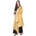 Seduva Women's Velvet Gotta Patti Dupatta (Gold, Length:��2.25 to 2.50 Mtr)