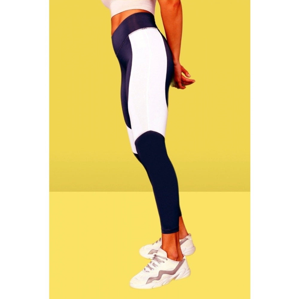 Seduva Women's Polyster Solid Sport Leggings (Purple)