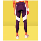 Seduva Women's Polyster Solid Sport Leggings (Purple)