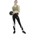 Seduva Women's Polyster Solid Sport Leggings (Black &amp; White)