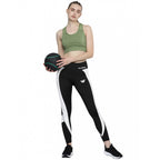 Seduva Women's Polyster Solid Sport Leggings (Black &amp; White)